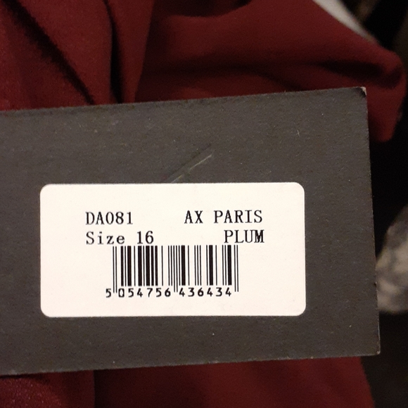 AX Paris Plum Wrap Over Maxi Dress - Picture 9 of 9